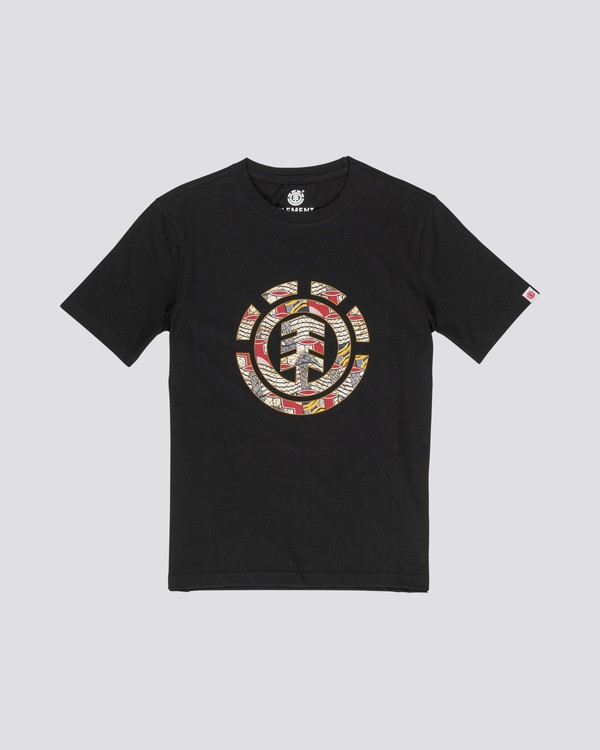 0 Origins Icon - Short Sleeve T-Shirt for Boys Black S2SSA5ELP0 Element