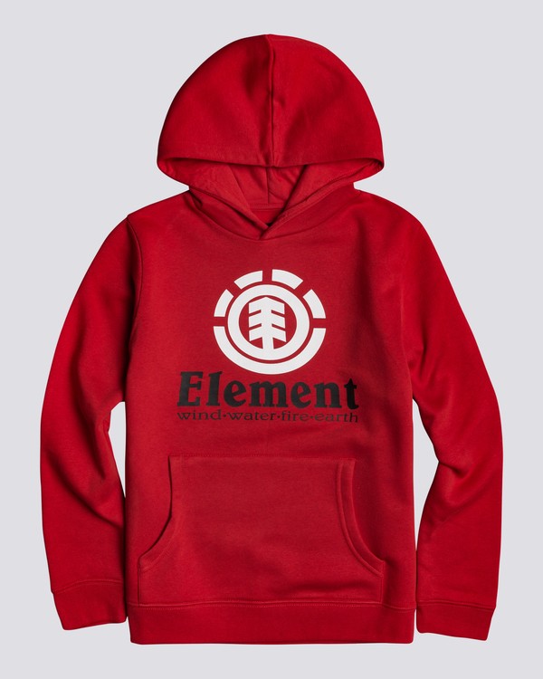 0 Vertical - Hoodie for Boys Red U2HOA6ELF0 Element