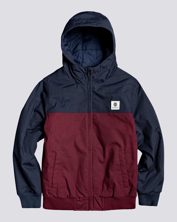 0 Wolfeboro Dulcey Two Tones - Water-Resistant Jacket for Boys Red U2JKA3ELF0 Element