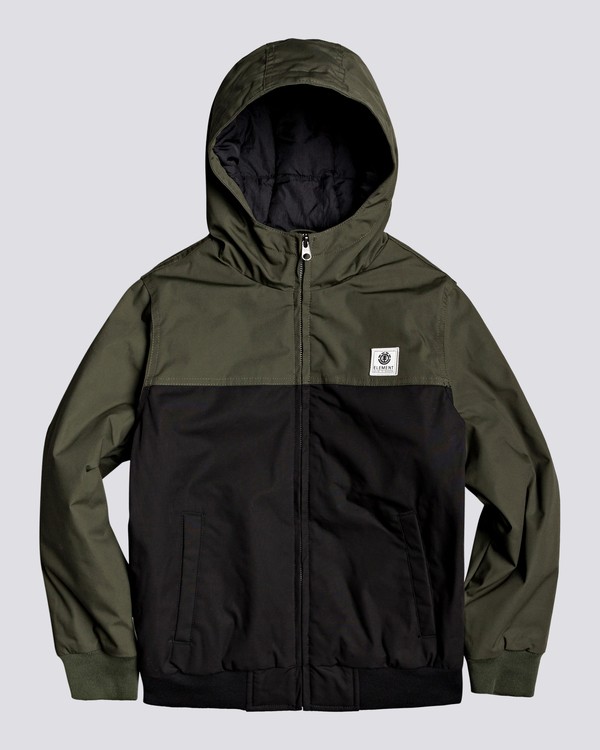 0 Wolfeboro Dulcey Two Tones - Water-Resistant Jacket for Boys Black U2JKA3ELF0 Element