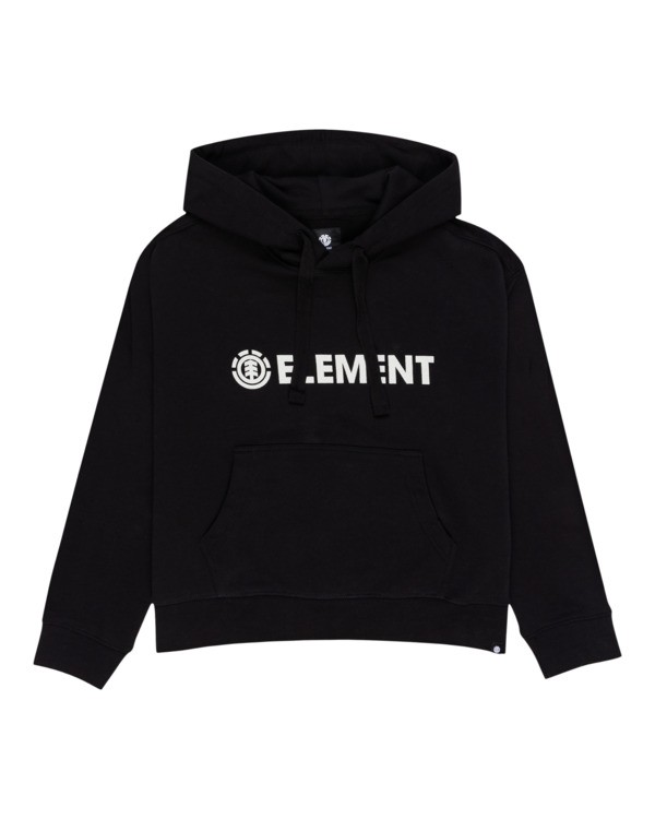 0 Logo - Hoodie for Women Black W3HOA5ELP1 Element