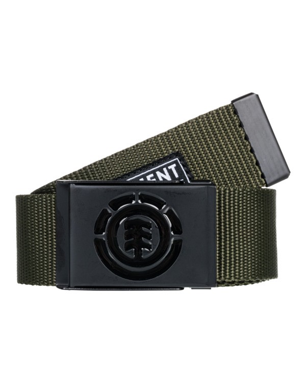 0 Beyond Belt - Webbing Belt for Men Green W5BLB2ELPP Element