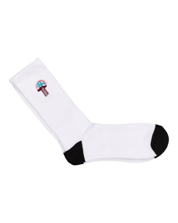0 Shrooms - Skate Socks for Men White Z5SOA4ELF1 Element