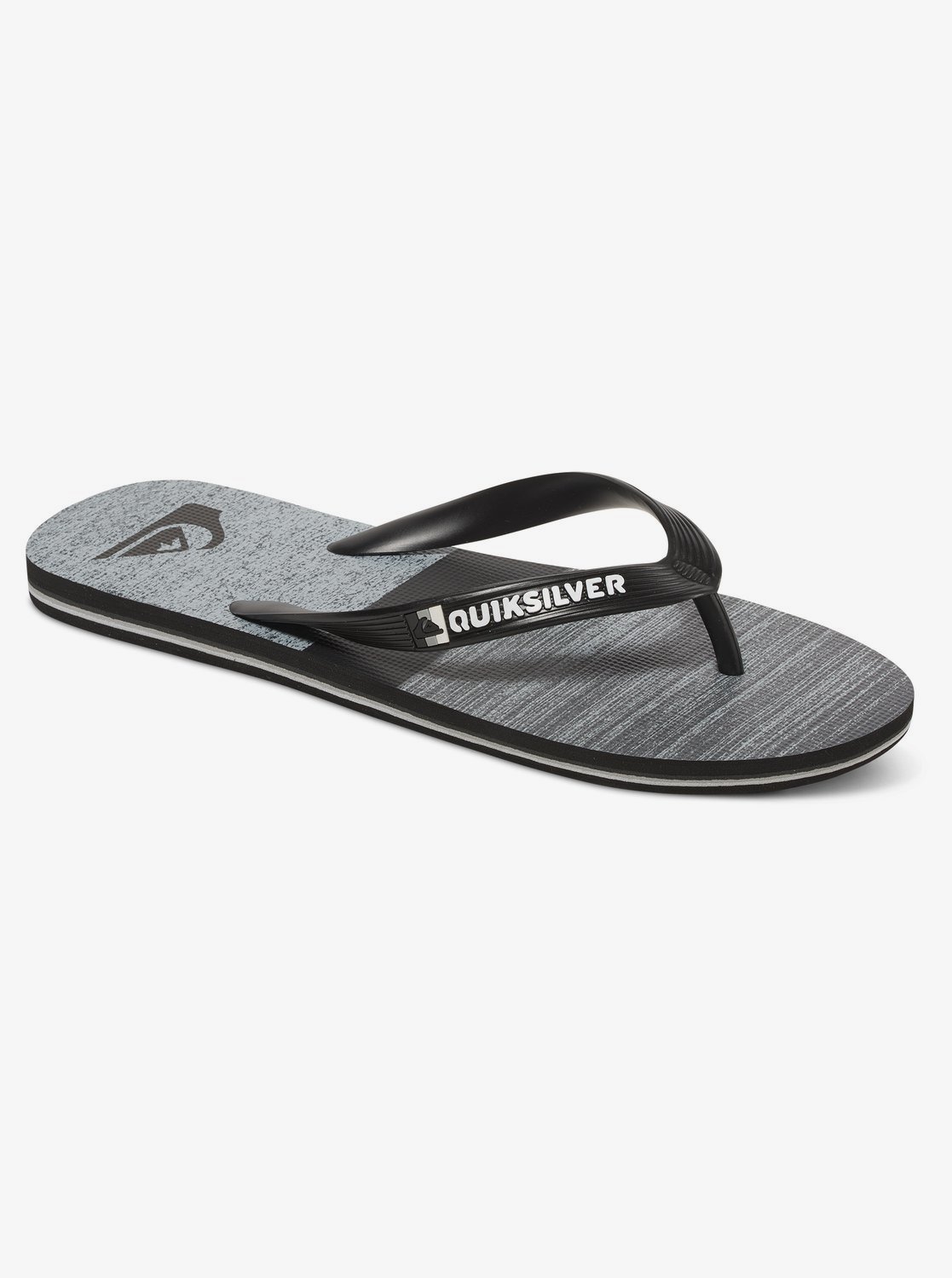 black quiksilver flip flops