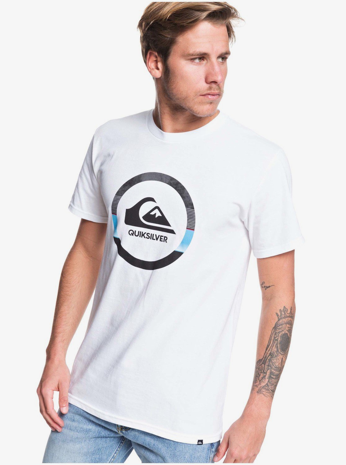 Quiksilver Mens Retro Lines Tee