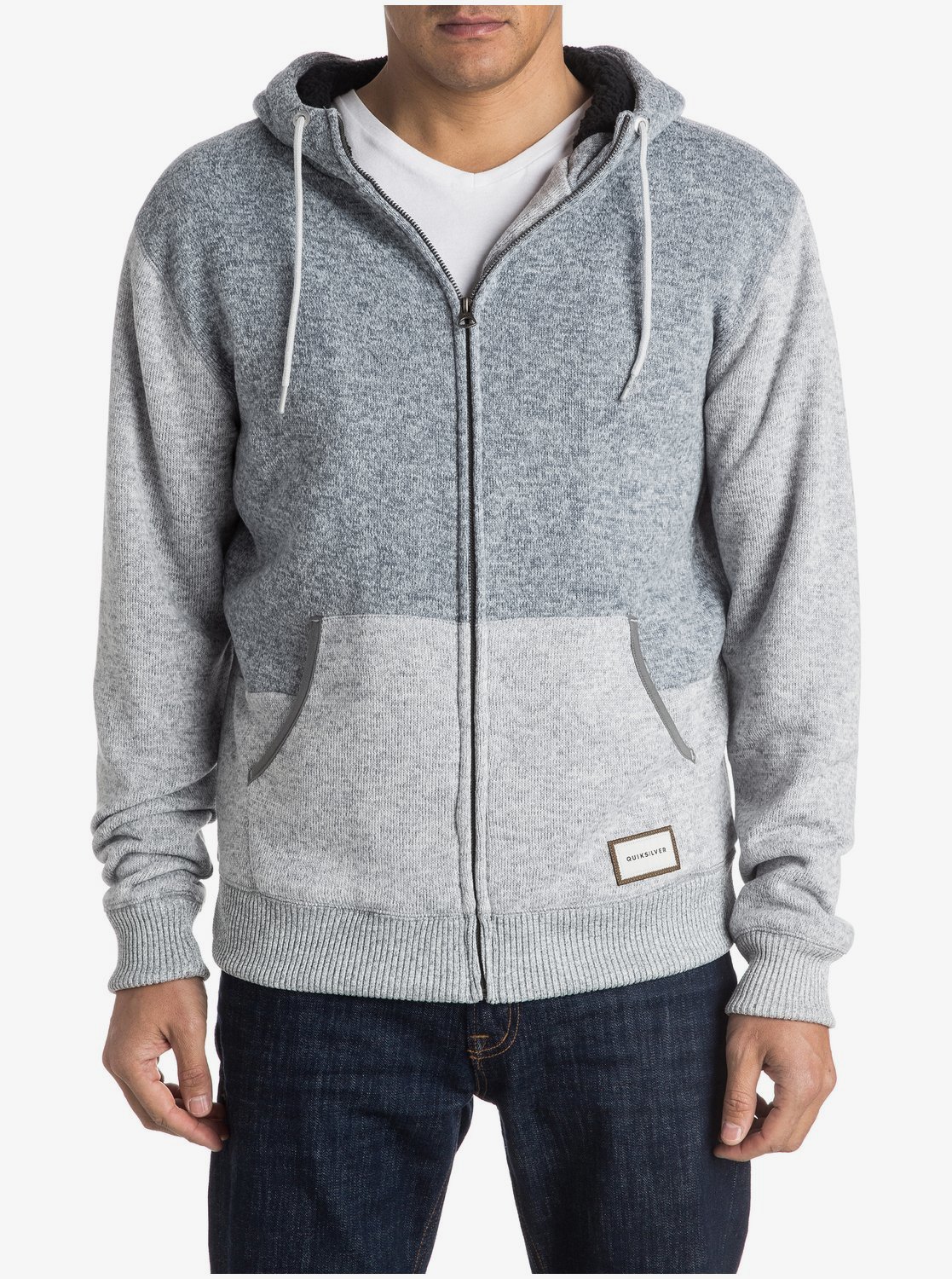 loft sherpa zip sweatshirt