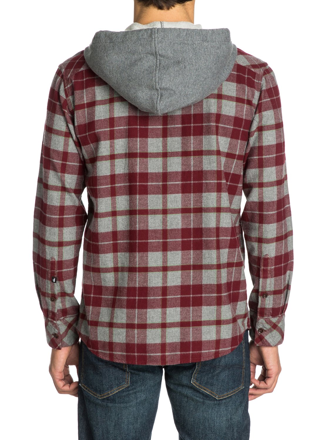 quicksilver hooded flannel