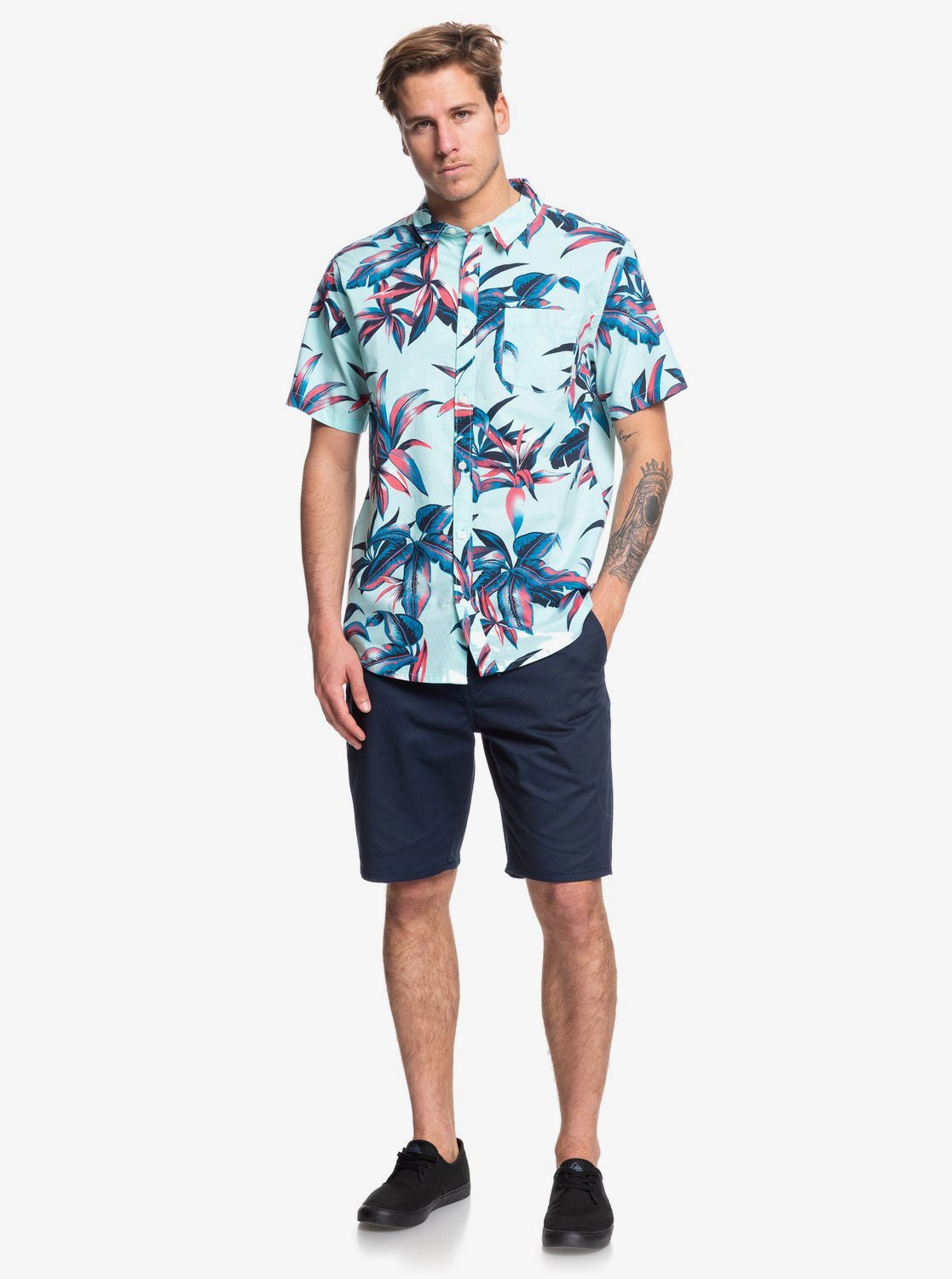 quiksilver hawaiian shirts