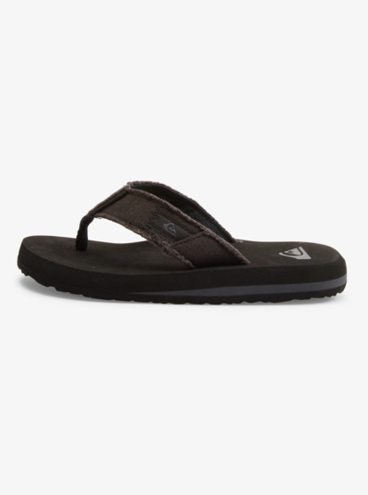 Boys black flip store flops