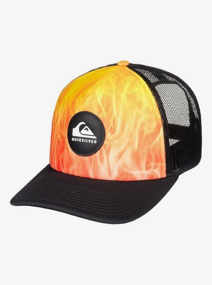 Bright Learnings Trucker Cap Voor Heren Orange Quiksilver quiksilver kopen in de aanbieding