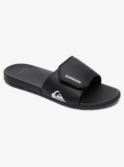 quiksilver, Сланцы Shoreline Adjust, BLACK/WHITE/BLACK (xkwk) 0 Сланцы Shoreline Adjust Черный AQYL100884 Quiksilver