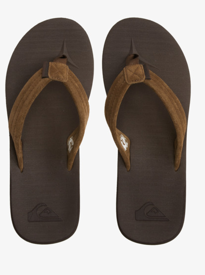 Mens Carver Suede Recycled Sandals | Quiksilver