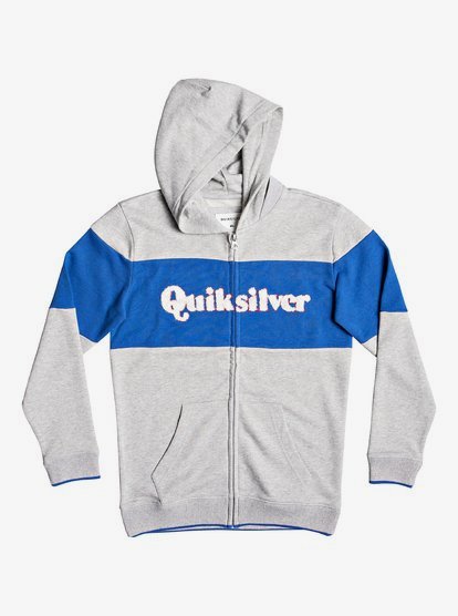 Power Slash Hoodie Met Rits Voor Jongens 8 16 Gray Quiksilver quiksilver kopen in de aanbieding