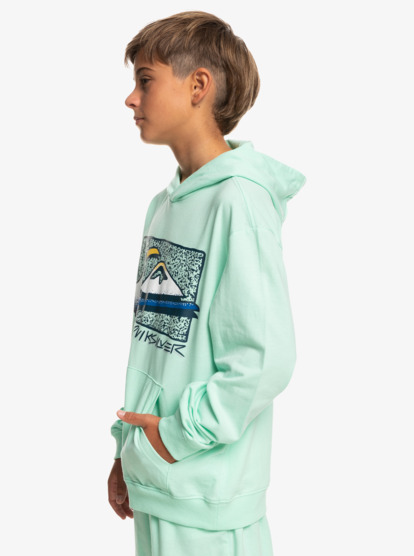 Light blue shop fade hoodie