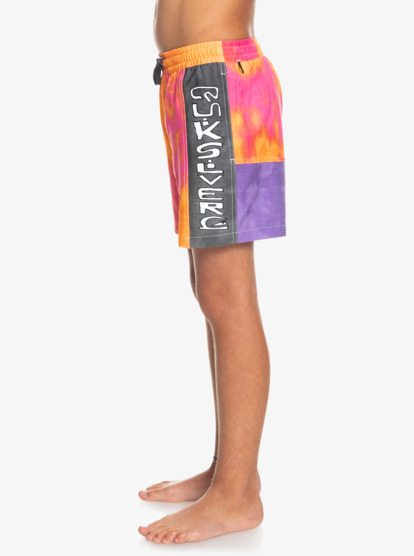 Acid Wash 14" - Swim Shorts for Boys 8-16 EQBJV03401