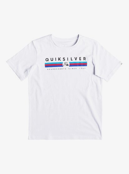 Get Bizzy T Shirt Voor Jongens 8 16 White Quiksilver quiksilver kopen in de aanbieding