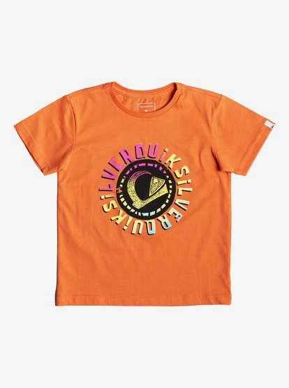 Rasta Logo T Shirt Voor Jongens 2 7 Orange Quiksilver quiksilver kopen in de aanbieding