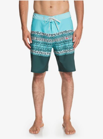 Waterman Liberty Triblock 19 Boardshort Voor Heren Blue Quiksilver quiksilver kopen in de aanbieding