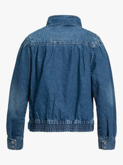 Quiksilver x Stranger Things The Nancy - Vintage Style Denim Jacket for Women  EQWJK03076