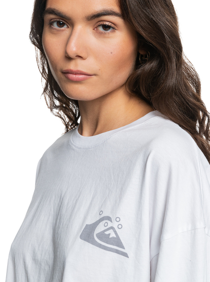 Quiksilver Womens Oversized Crop - Organic Long Sleeve T-Shirt for Women EQWZT03045