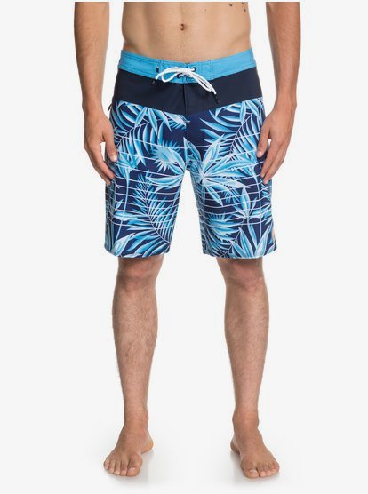 Highline Drained Out 19 Boardshort Voor Heren Purple Quiksilver quiksilver kopen in de aanbieding