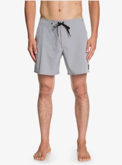 Highline Kaimana 16 Boardshort Voor Heren Gray Quiksilver quiksilver kopen in de aanbieding