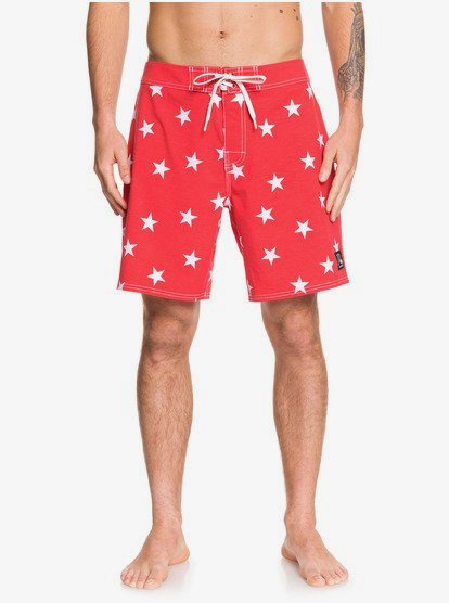 Echo Beach Star 18 Boardshort Voor Heren Red Quiksilver quiksilver kopen in de aanbieding