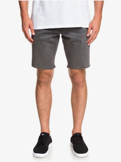 Revolver Granite Stone Denim Short Voor Heren Black Quiksilver quiksilver kopen in de aanbieding