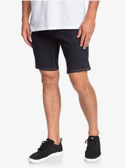 Revolver Rinse Denim Short Voor Heren Blue Quiksilver quiksilver kopen in de aanbieding