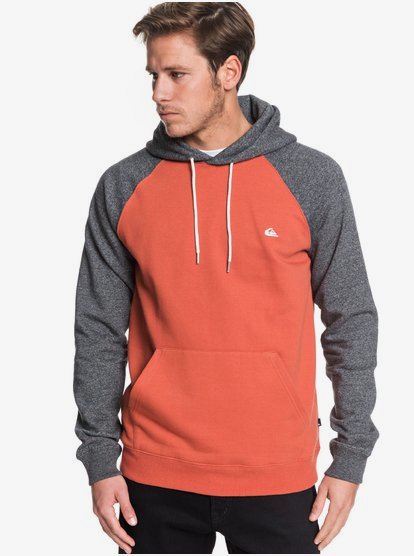Everyday Hoodie Voor Heren Pink Quiksilver quiksilver kopen in de aanbieding