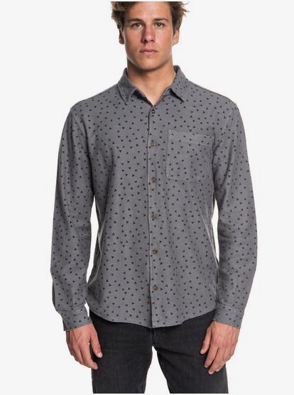 Baao Longsleeve Shirt Voor Heren Black Quiksilver quiksilver kopen in de aanbieding
