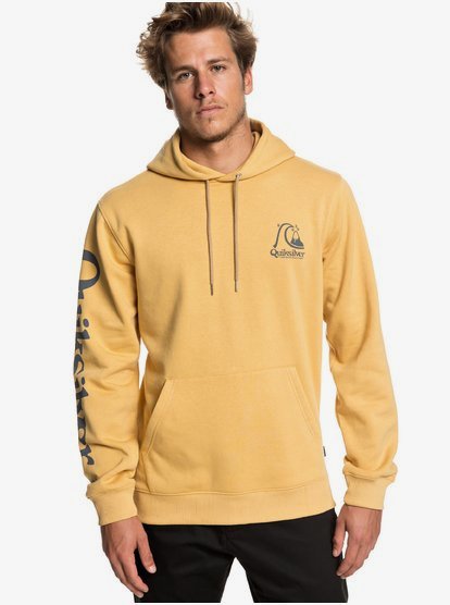 Spring Roll Hoodie Voor Heren Yellow Quiksilver quiksilver kopen in de aanbieding