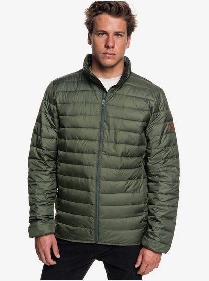 Scaly Waterbestendig Puffer Jack Voor Heren Brown Quiksilver quiksilver kopen in de aanbieding