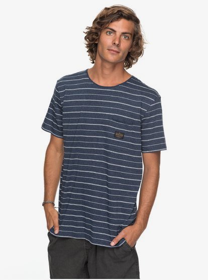 Zermet T Shirt Voor Heren Blue Quiksilver quiksilver kopen in de aanbieding