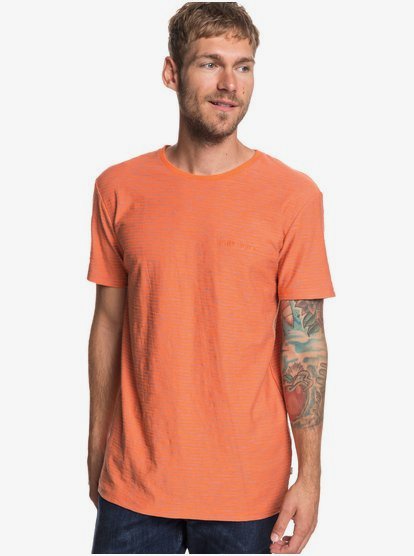 Ken Tin T Shirt Voor Heren Orange Quiksilver quiksilver kopen in de aanbieding