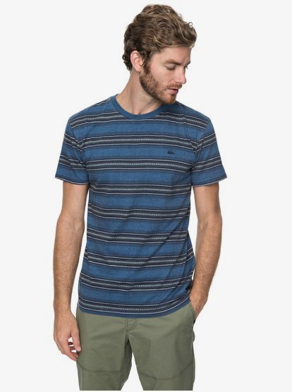 Bayo T Shirt Voor Heren Blue Quiksilver quiksilver kopen in de aanbieding