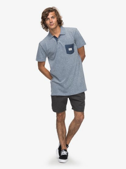 Cruzl Poloshirt Voor Heren Blue Quiksilver quiksilver kopen in de aanbieding