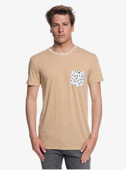 Norah Kan T Shirt Met Borstzak Voor Heren Beige Quiksilver quiksilver kopen in de aanbieding Norah Kan T Shirt Met Borstzak Voor Heren Beige Quiksilver quiksilver kopen in de aanbieding