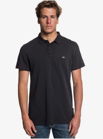 Everyday Sun Cruise Poloshirt Met Korte Mouwen Voor Heren Black Quiksilver quiksilver kopen in de aanbieding
