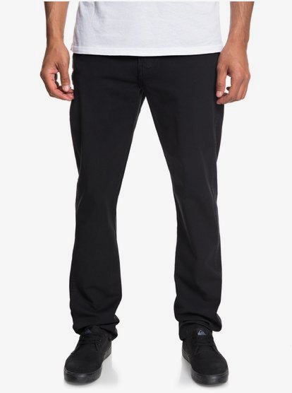 Krandy Rechte Broek Voor Heren Black Quiksilver quiksilver kopen in de aanbieding