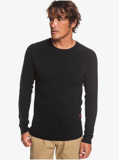 Boudigau Trui Voor Heren Black Quiksilver quiksilver kopen in de aanbieding