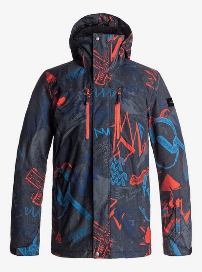 Mission Snowboardjack Voor Heren Orange Quiksilver quiksilver kopen in de aanbieding
