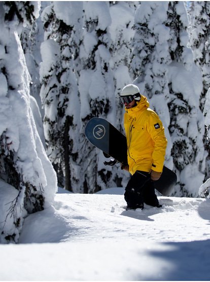 yellow snow jacket