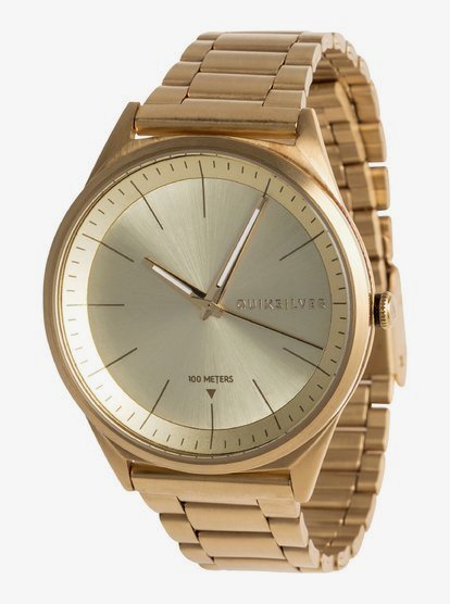 Bienville Metal Analoog Horloge Voor Heren Yellow Quiksilver quiksilver kopen in de aanbieding