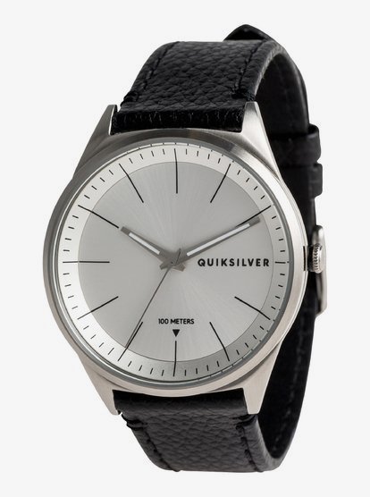 Bienville Leather Analoog Horloge Voor Heren Gray Quiksilver quiksilver kopen in de aanbieding