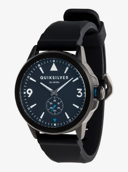 Kombat Silicone Analoog Horloge Voor Heren Black Quiksilver quiksilver kopen in de aanbieding