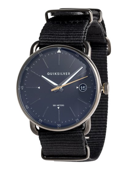 The Garage Club Analoog Horloge Voor Heren Black Quiksilver quiksilver kopen in de aanbieding
