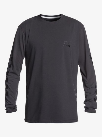 Turbo Upf 50 Surf T Shirt Met Lange Mouwen Voor Heren Black Quiksilver quiksilver kopen in de aanbieding