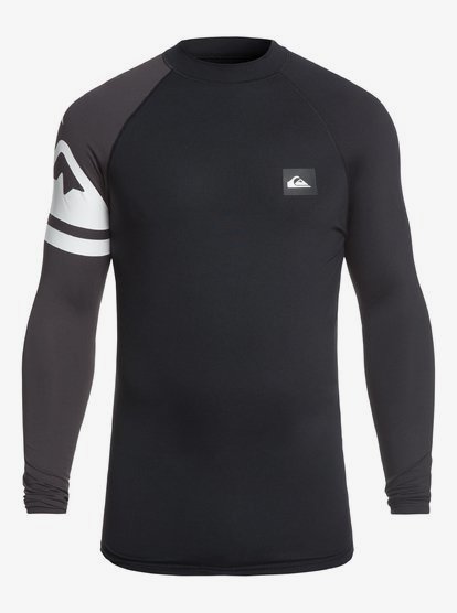 Active Rash Vest Met Lange Mouwen En Upf 50 Voor Heren Black Quiksilver quiksilver kopen in de aanbieding