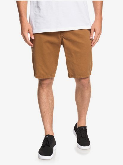 Everyday Chino Short Voor Heren Brown Quiksilver quiksilver kopen in de aanbieding